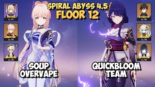 Kokomi Kazuha Soup & Raiden Quickbloom | Spiral Abyss 4.5