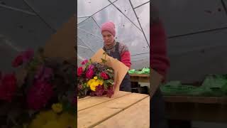 Making bouquets from Cut Flower Farm in Southern Sweden, last days of October. Take care! /Sara