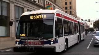 SEPTA Audio: 2014 Novabus LFS Articulated '62102' HEV #7310