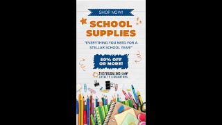 ✏️📚 School Supplies Savings! 📚✏️