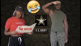 Joining the Army PRANK on Girlfriend! *We Both Cried*