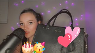 ASMR |What I got my mom for her birthday| Whispering and tapping on different surfaces.