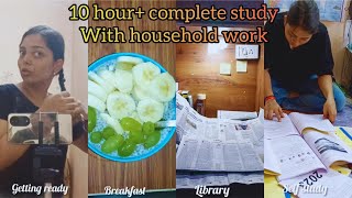 Mains preparation in library from morning to night routine | super productive study vlog | #upscandi