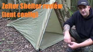 Zelter Shelter review (tent config)