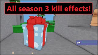 All season 3 kill effects in Roblox Bedwars! (& how to get them)