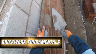 BRICKWORK FUNDAMENTALS : PICK AND DIP HEAD CAM : Spreading w/ Back of the Trowel (1080P) Raw Footage