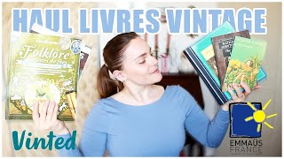 HAUL LIVRES VINTAGE VINTED ET EMMAÜS