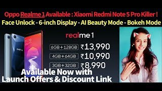 Oppo Realme 1 sale started at Rs 8990 with Jio & SBI offers !