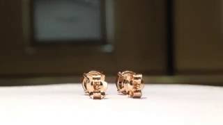 Chocolate Stud Earrings in 14K Rose Gold