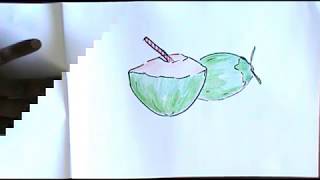 HOW TO DRAW A COCONUT