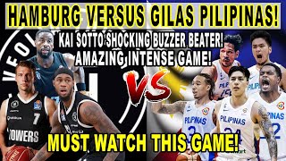 GILAS PILIPINAS vs HAMBURG! Kai Sotto Shocking Buzzer Beater 3! FIBA Qualifiers 2k24