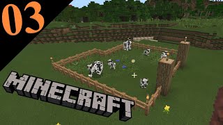 Minecraft Survival 🔨 RINDVIECHER IM EINSATZ 💎 Let's Play Minecraft Bedrock Edition #03