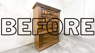 Painting Furniture WITHOUT Sanding or Priming? | Bayberry Green Dresser Makeover