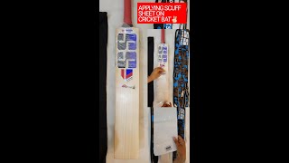 😍Applying Scuff Sheet On Sanju Samson Bat ll SS Maximus English Willow