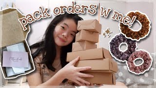 prepare & pack this week's orders with me! | a little crochet small business vlog