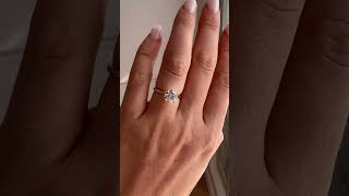 Round Cut Solitaire Moissanite Engagement Ring . #ytshorts #yt #moissaniterings  #valentinesdaygift