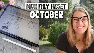 Plan With Me (October) - Goals, Travel Plans, Budget, Monthly Reset