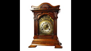 1903 German desk clock Leyden  by Gebrüder Junghans #AntiqueClocksDepot