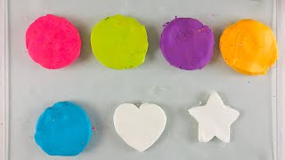 Super soft 2-ingredient Play Dough for kids 🟢🟣🟡| How to make play dough with just 2 - ingredients