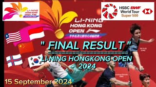 Final Li-Ning Hongkong Open 2024