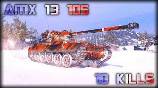 AMX 13 105 \ world of tanks \ 10 Kills \