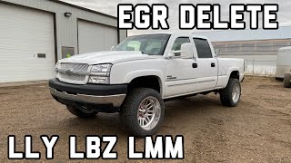 HOW TO DELETE EGR LLY LBZ LMM DURAMAX