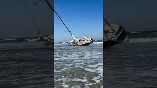 Graveyard of the Atlantic claims another boat. #outerbanksnc #shipwrecks #beach #obx #wreck