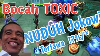 LUCU Bocah toxic di mobile legends bacot nuduh Jokowi Ikut Tertawa