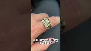 Nugget Ring made in 10K Gold Style Number “R227-7”