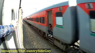 Beautiful Train Crossing 😉 - Indian Railways - Train Vlogs