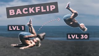 From Zero to Backflip tutorial - How to learn as beginner with minimal equipment