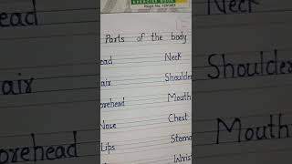 Parts of the body, body part names, #shorts