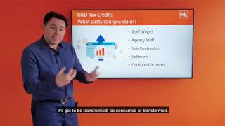 Claimable Costs | UK R&D Tax Credits | Myriad Associates