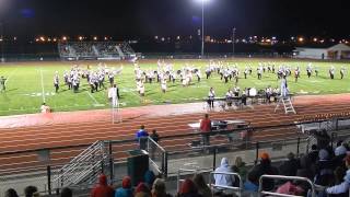 Highland High School Marching Bulldogs performing at Effingham Oct. 19, 2013.