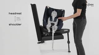 How to Adjust the Headrest I Sirona G i-Size Car Seat I CYBEX