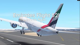 Emirates flight 521 crash | Infinite flight