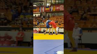 POPOVS Maksims (LAT) vs TURMANIDZE Beka (GEO) at the European #Sambo Championships 2024 in Serbia