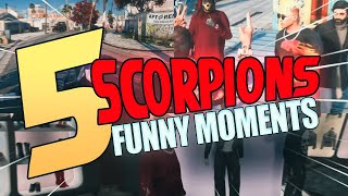 Scorpions Funny Moments😂 | Part 5 | GTA RP | #nopixelindia #scorpions #funny