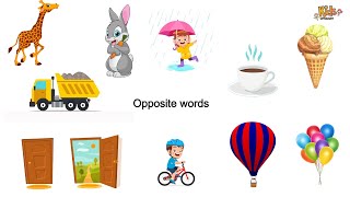 Opposite words in English | Opposite words | Educational video | Kids vocabulary | English for kids