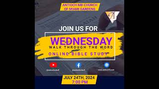 Wednesday Walk Through The Word