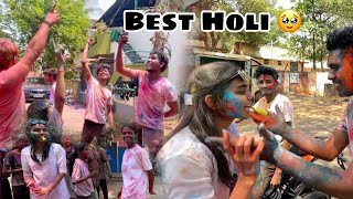 Memorable Holi ever with friends 2k24 🥹❤️|#dharwad #holi #hubli #karnataka #kannada #bvb #fyp |