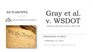 WSDOT Lawsuit Update!  2-19-2024 (SEE COMMENTS FOR MORE UPDATES)