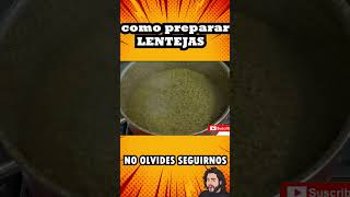 LENTEJAS EN UN MINUTO