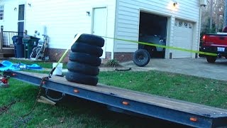 How Not to Flip a Flatbed Trailer Over