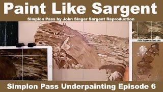 John Singer Sargent Reproduction: Simplon Pass Underpainting 6