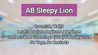 Teaching/AB Sleepy Lion #linedance   #High #Absolute   #Beginner #올림픽공원 #한국스포츠문화예술협회 #강남문화재단