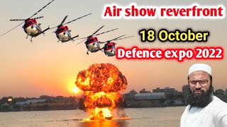 Defence Expo 18 October  2022 riverfront ahmedabad Air show