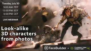 3D Characters from Photos: FaceBuilder for Blender x Character Creator 4 Webinar (Recording)