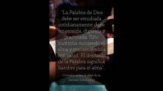 La Palabra de Dios debe ser estudiada...