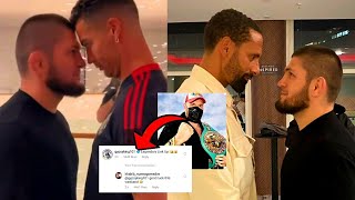 Tyson fury Reaction to Khabib nurmagomedov with Cristiano Ronaldo | Fury on Wilder Cheat Accusations